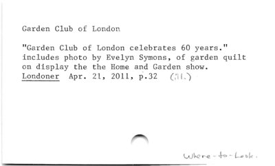 Garden Club of London