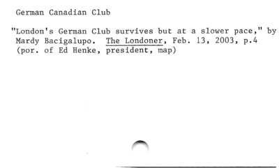 German Canadian Club