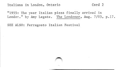 Italians in London, Ontario