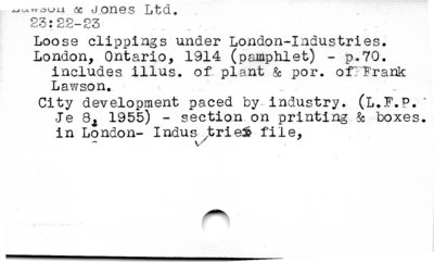 Lawson & Jones Ltd.