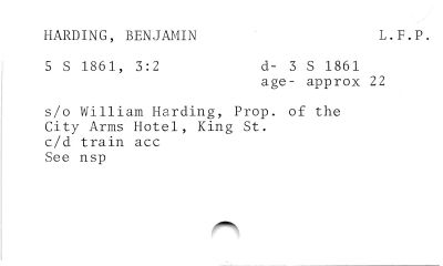 HARDING, BENJAMIN L