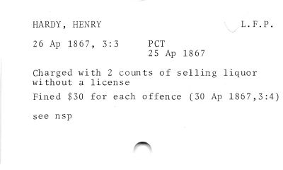 HARDY, HENRY L.F.P.