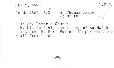 HEVEY, ANNIE L.F.