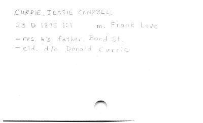 Currie, Jessie Campbell