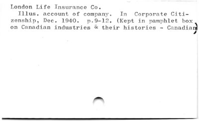 London Life Insurance Co.