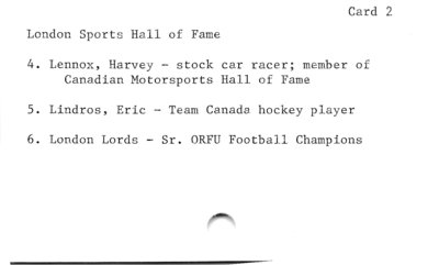 London Sports Hall of Fame