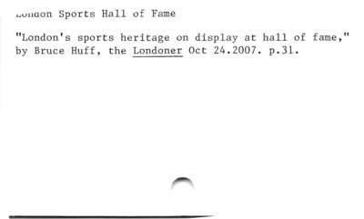 London Sports Hall of Fame