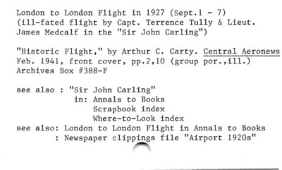 London to London Flight in 1927 (Sept.1-7)