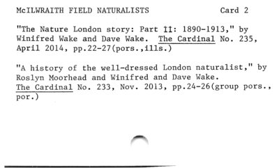 McIlwraith Field Naturalists