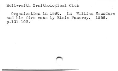 McIlwraith Ornithological Club