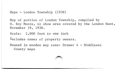 Maps - London Township (1938)