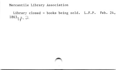 Mercantile Library Association