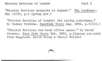 Mission Services of London
