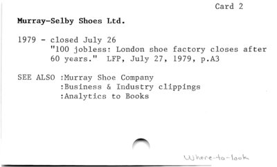 Murray-Selby Shoes Ltd.