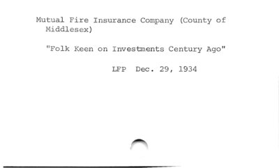 Mutual Fire Insurance Company (County of Middlesex)