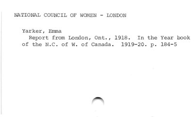 National Council of Women - London