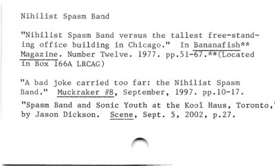 Nihilist Spasm Band