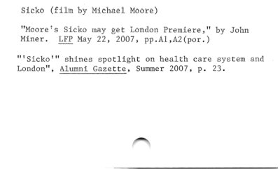 Sicko (film by Michael Moore)