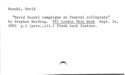 Suzuki, David