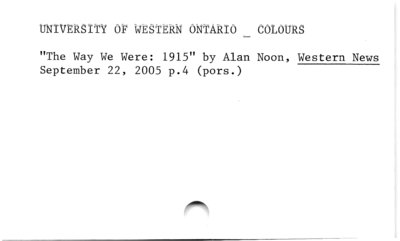 University of Western Ontario - Colours