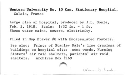 Western University No. 10 Can. Stationary Hospital