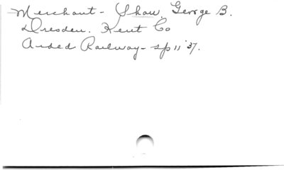 Merchant.  Shaw, George B.