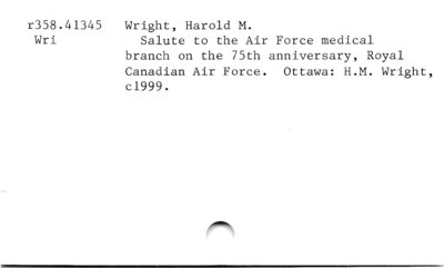 Wright, Harold M.
