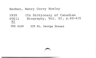 Henry Corry Rowley Becher.