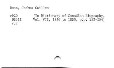 Joshua Gwillen Doan.