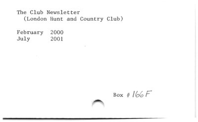 The Club Newsletter.
