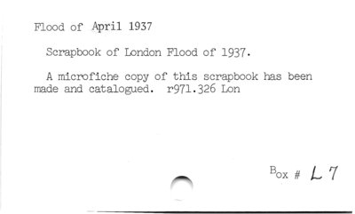 Flood of April 1937.