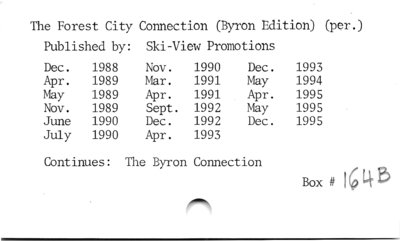 The Forest City Connection (Byron Edition) (periodical).