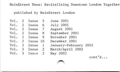 MainStreet News: Revitalizing Downtown London Together.