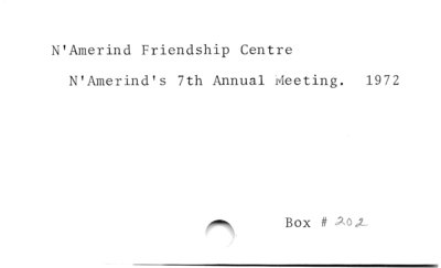 N'Amerind Friendship Centre.
