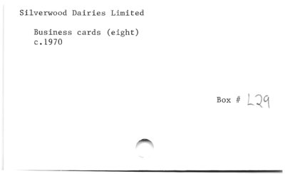 Silverwood Dairies Limited.
