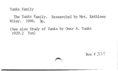 Tunks Family.