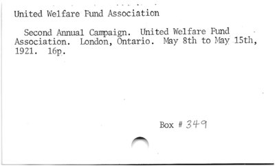 United Welfare Fund Association.