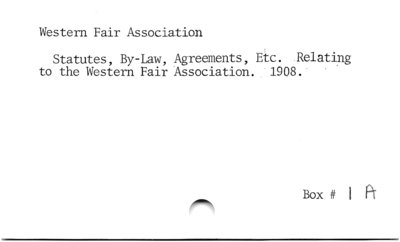 Western Fair Association