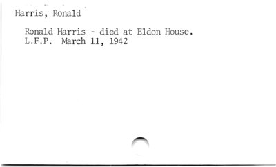 Ronald Harris (death).