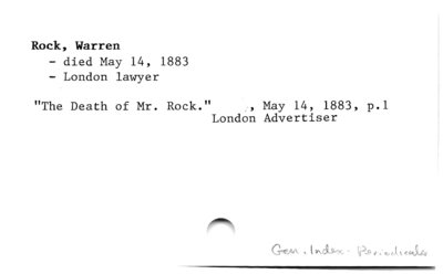 Warren Rock (death).