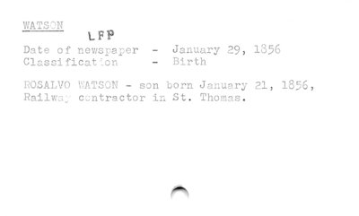 Watson (birth).