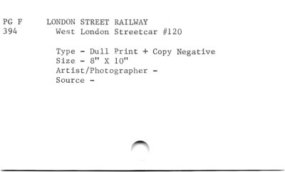 London Street Railway.