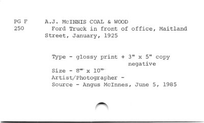 A.J. McInnis Coal & Wood.