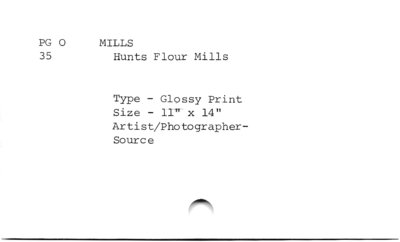 Hunts Flour Mills.