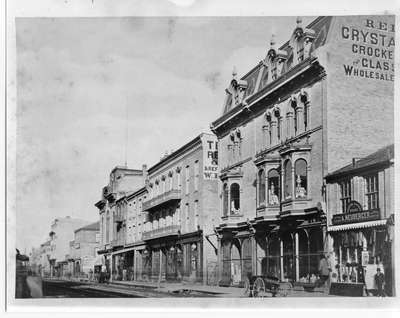 Dundas Street, south side looking east towards Clarence Street, London, Ontario