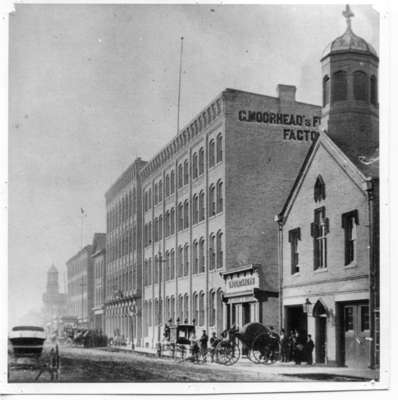 Old Fire Hall and north side of King Street between Richmond and Clarence Streets, London, Ontario