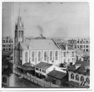 North Street Methodist Church, southwest corner of Queens Avenue and Clarence Street, London, Ontario