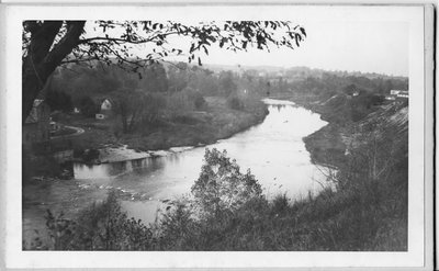 Thames River, looking west along the river, Byron, Ontario