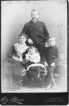 Portrait of an unidentified family of four, London, Ontario