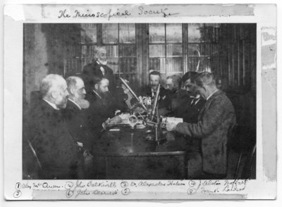 Group portrait of the Microscopical Society, London, Ontario